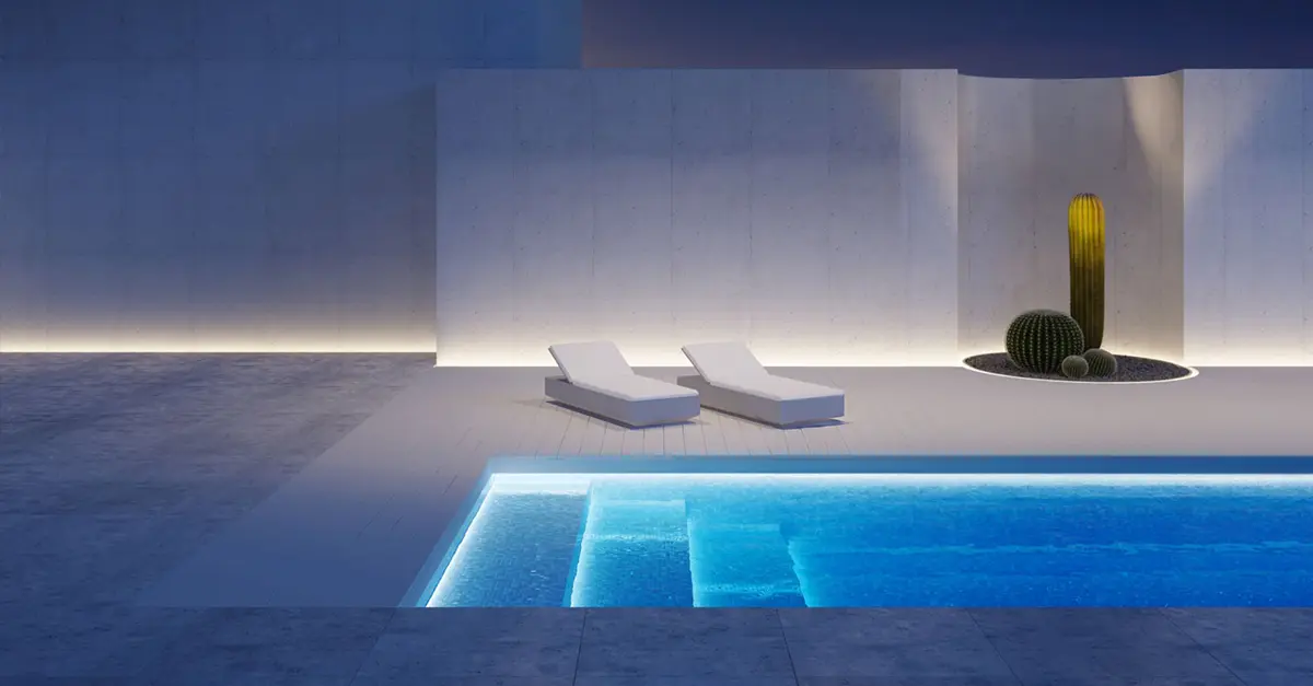 Tipologie di illuminazione piscina - Baires piscine